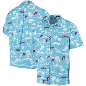 Reyn Spooner Men's Phillies Vintage Button-Front Short Sleeve Shirt